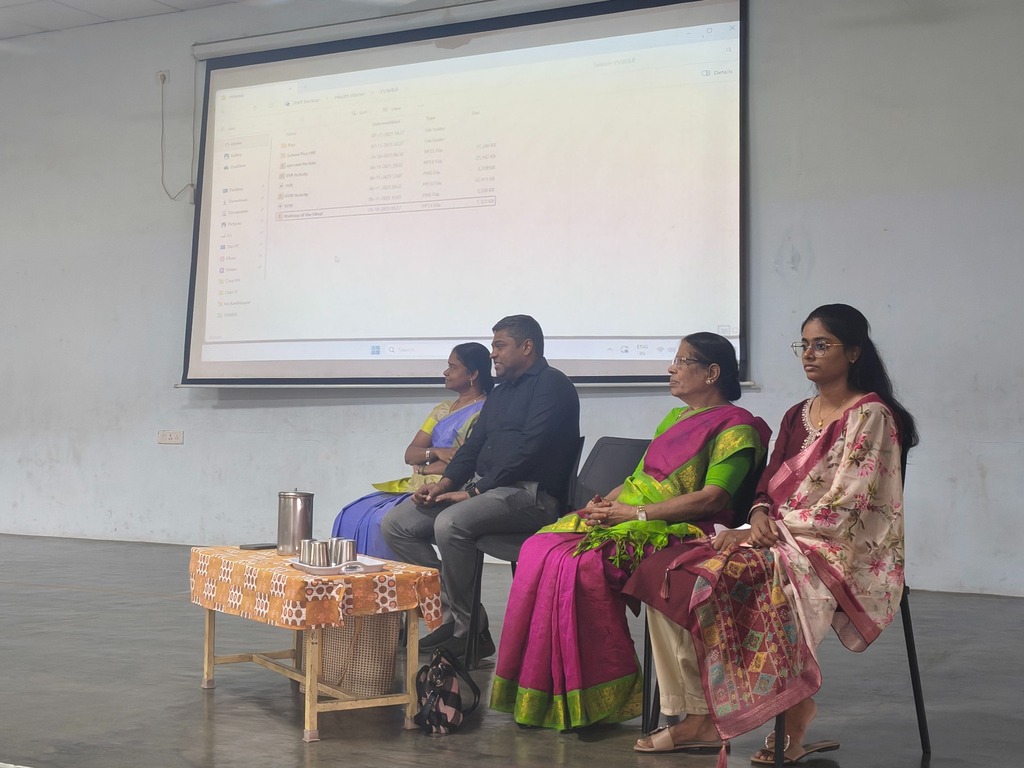 Vedavalli Vidyalaya Health Warriors talk